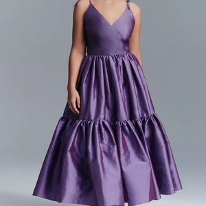 COPY - Anthropologie Bloni Tiered Shine Dress